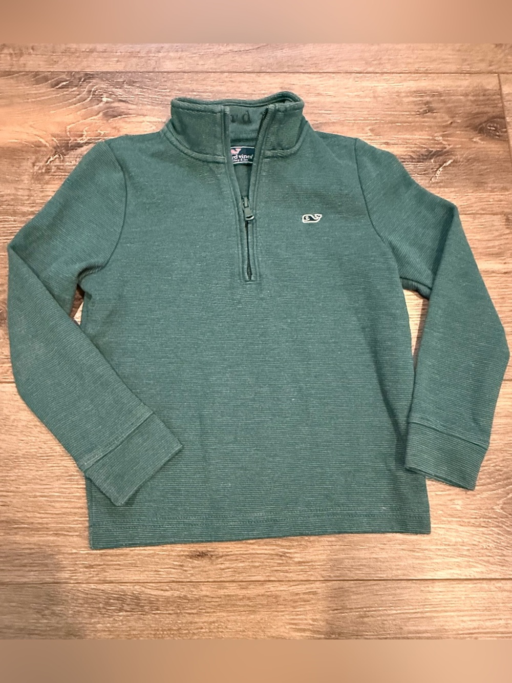 Vineyard Vines Kids Dark Green Half-Zip Pullover